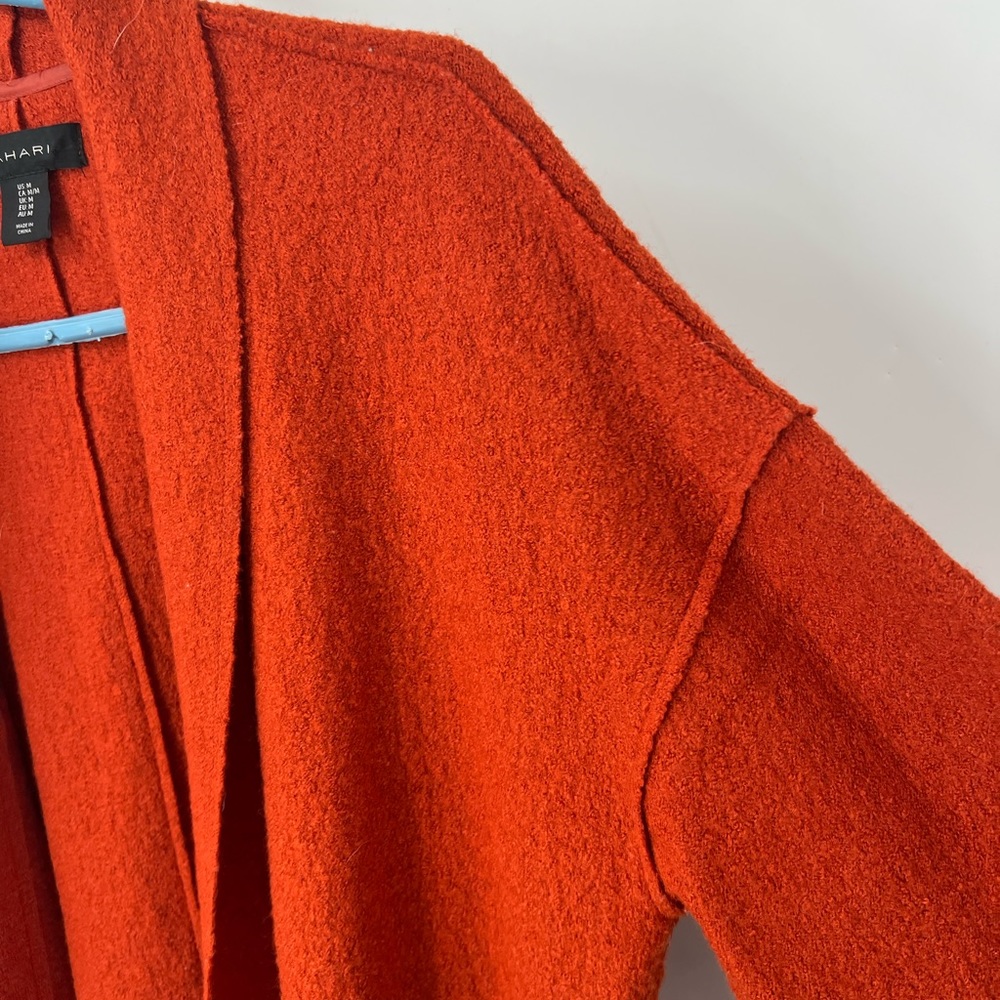 Tahari Wool Blend Open Front Lightweight Long Len… - image 8